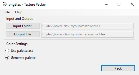 Hover! - Texture packer for PNG files.