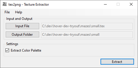 Hover! - Texture to PNG texture extractor.